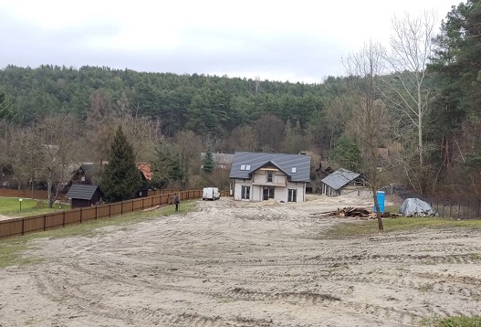 ogród mięćmierz zdjęcie przed realizacją